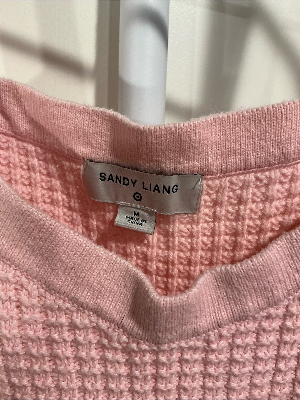 Sandy Liang Pink Ribbed Square-Neck Tank - Picture 2 of 6